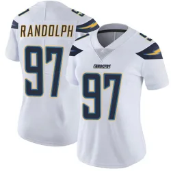 Women's Garmon Randolph Los Angeles Chargers No.97 Limited Vapor Untouchable Jersey - White