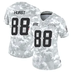 Women's Hayden Hurst Los Angeles Chargers No.88 Limited 2024 Salute to Service Jersey - Arctic Camo
