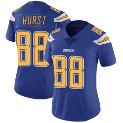Women's Hayden Hurst Los Angeles Chargers No.88 Limited Color Rush Vapor Untouchable Jersey - Royal