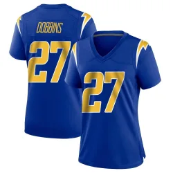 Women's J.K. Dobbins Los Angeles Chargers No.27 Game 2nd Alternate Jersey - Royal