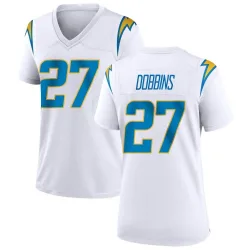 Women's J.K. Dobbins Los Angeles Chargers No.27 Game Jersey - White