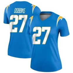 Women's J.K. Dobbins Los Angeles Chargers No.27 Legend Powder Jersey - Blue
