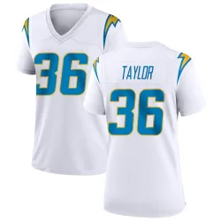 Women's Ja'Sir Taylor Los Angeles Chargers No.36 Game Jersey - White