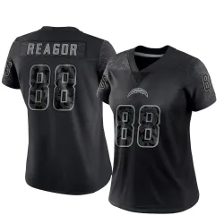 Women's Jalen Reagor Los Angeles Chargers No.88 Limited Reflective Jersey - Black