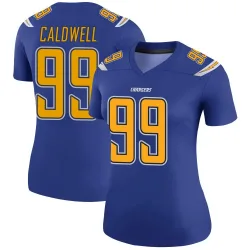 Women's Jamaree Caldwell Los Angeles Chargers No.99 Legend Color Rush Jersey - Royal