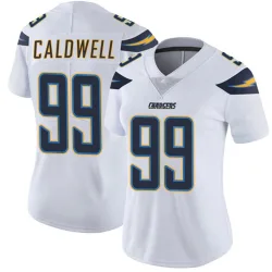Women's Jamaree Caldwell Los Angeles Chargers No.99 Limited Vapor Untouchable Jersey - White