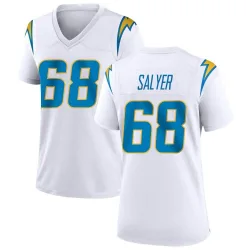 Women's Jamaree Salyer Los Angeles Chargers No.68 Game Jersey - White