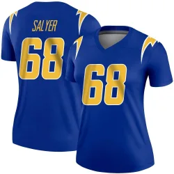 Women's Jamaree Salyer Los Angeles Chargers No.68 Legend 2nd Alternate Jersey - Royal