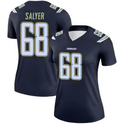 Women's Jamaree Salyer Los Angeles Chargers No.68 Legend Jersey - Navy