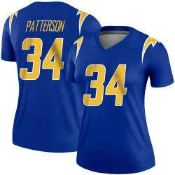 Women's Jaret Patterson Los Angeles Chargers No.34 Legend 2nd Alternate Jersey - Royal