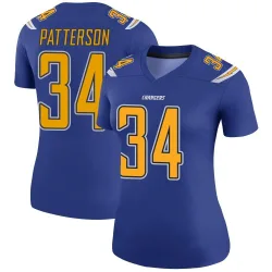 Women's Jaret Patterson Los Angeles Chargers No.34 Legend Color Rush Jersey - Royal