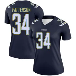 Women's Jaret Patterson Los Angeles Chargers No.34 Legend Jersey - Navy