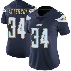 Women's Jaret Patterson Los Angeles Chargers No.34 Limited Team Color Vapor Untouchable Jersey - Navy
