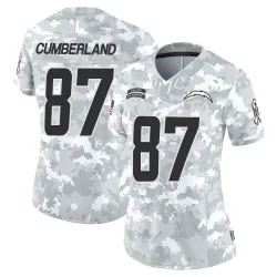 Women's Jeff Cumberland Los Angeles Chargers No.87 Limited 2024 Salute to Service Jersey - Arctic Camo