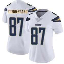 Women's Jeff Cumberland Los Angeles Chargers No.87 Limited Vapor Untouchable Jersey - White
