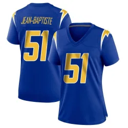 Women's Jeremiah Jean-Baptiste Los Angeles Chargers No.51 Game 2nd Alternate Jersey - Royal
