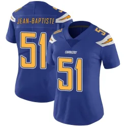 Women's Jeremiah Jean-Baptiste Los Angeles Chargers No.51 Limited Color Rush Vapor Untouchable Jersey - Royal