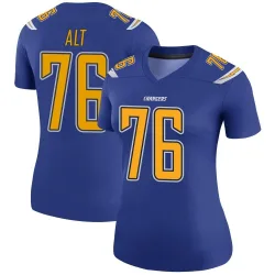 Women's Joe Alt Los Angeles Chargers No.76 Legend Color Rush Jersey - Royal