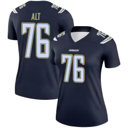 Women's Joe Alt Los Angeles Chargers No.76 Legend Jersey - Navy
