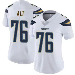 Women's Joe Alt Los Angeles Chargers No.76 Limited Vapor Untouchable Jersey - White