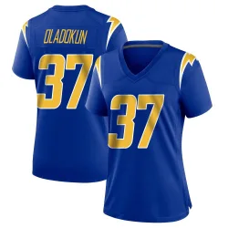 Women's Jordan Oladokun Los Angeles Chargers No.37 Game 2nd Alternate Jersey - Royal