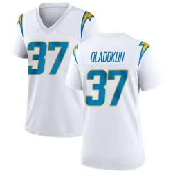 Women's Jordan Oladokun Los Angeles Chargers No.37 Game Jersey - White