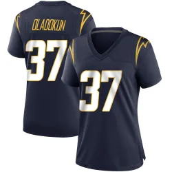 Women's Jordan Oladokun Los Angeles Chargers No.37 Game Team Color Jersey - Navy