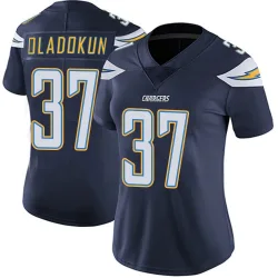 Women's Jordan Oladokun Los Angeles Chargers No.37 Limited Team Color Vapor Untouchable Jersey - Navy