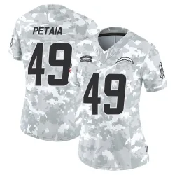 Women's Jordan Petaia Los Angeles Chargers No.49 Limited 2024 Salute to Service Jersey - Arctic Camo