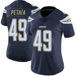 Women's Jordan Petaia Los Angeles Chargers No.49 Limited Team Color Vapor Untouchable Jersey - Navy