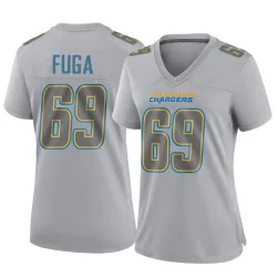 Women's Josh Fuga Los Angeles Chargers No.69 Game Atmosphere Fashion Jersey - Gray