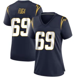 Women's Josh Fuga Los Angeles Chargers No.69 Game Team Color Jersey - Navy