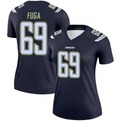 Women's Josh Fuga Los Angeles Chargers No.69 Legend Jersey - Navy