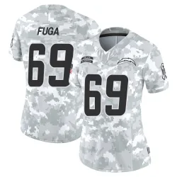Women's Josh Fuga Los Angeles Chargers No.69 Limited 2024 Salute to Service Jersey - Arctic Camo