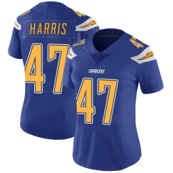 Women's Josh Harris Los Angeles Chargers No.47 Limited Color Rush Vapor Untouchable Jersey - Royal