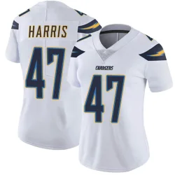 Women's Josh Harris Los Angeles Chargers No.47 Limited Vapor Untouchable Jersey - White
