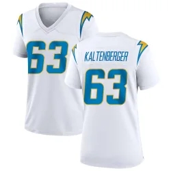 Women's Josh Kaltenberger Los Angeles Chargers No.63 Game Jersey - White