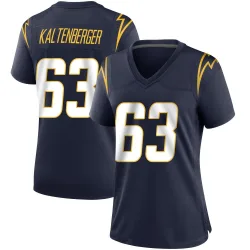 Women's Josh Kaltenberger Los Angeles Chargers No.63 Game Team Color Jersey - Navy