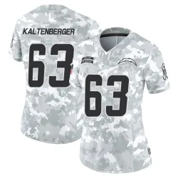 Women's Josh Kaltenberger Los Angeles Chargers No.63 Limited 2024 Salute to Service Jersey - Arctic Camo
