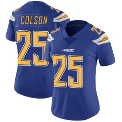 Women's Junior Colson Los Angeles Chargers No.25 Limited Color Rush Vapor Untouchable Jersey - Royal