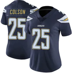 Women's Junior Colson Los Angeles Chargers No.25 Limited Team Color Vapor Untouchable Jersey - Navy
