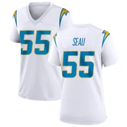 Women's Junior Seau Los Angeles Chargers No.55 Game Jersey - White