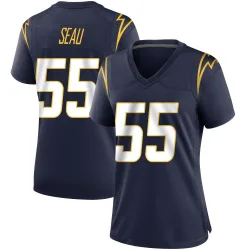 Women's Junior Seau Los Angeles Chargers No.55 Game Team Color Jersey - Navy