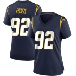 Women's Justin Eboigbe Los Angeles Chargers No.92 Game Team Color Jersey - Navy