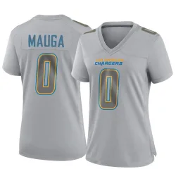 Women's Kana'i Mauga Los Angeles Chargers No.0 Game Atmosphere Fashion Jersey - Gray