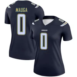 Women's Kana'i Mauga Los Angeles Chargers No.0 Legend Jersey - Navy