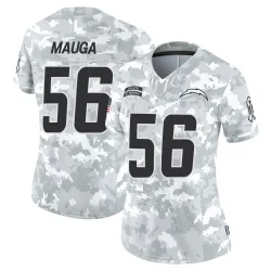 Women's Kana'i Mauga Los Angeles Chargers No.56 Limited 2024 Salute to Service Jersey - Arctic Camo