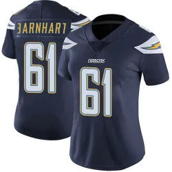 Women's Karsen Barnhart Los Angeles Chargers No.61 Limited Team Color Vapor Untouchable Jersey - Navy