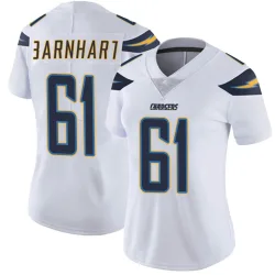 Women's Karsen Barnhart Los Angeles Chargers No.61 Limited Vapor Untouchable Jersey - White