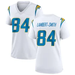 Women's KeAndre Lambert-Smith Los Angeles Chargers No.84 Game Jersey - White